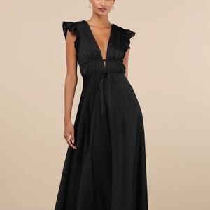 Lulu's Black Maxi Dress